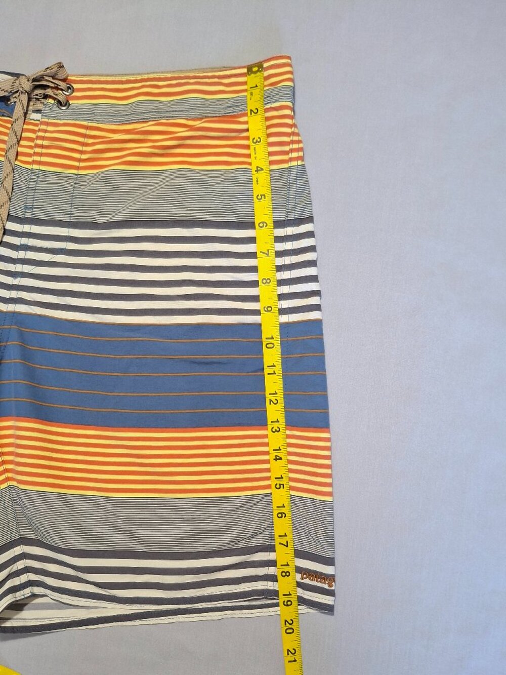 Patagonia Men's Wavefarer Striped Board Shorts - Picture 6 of 8